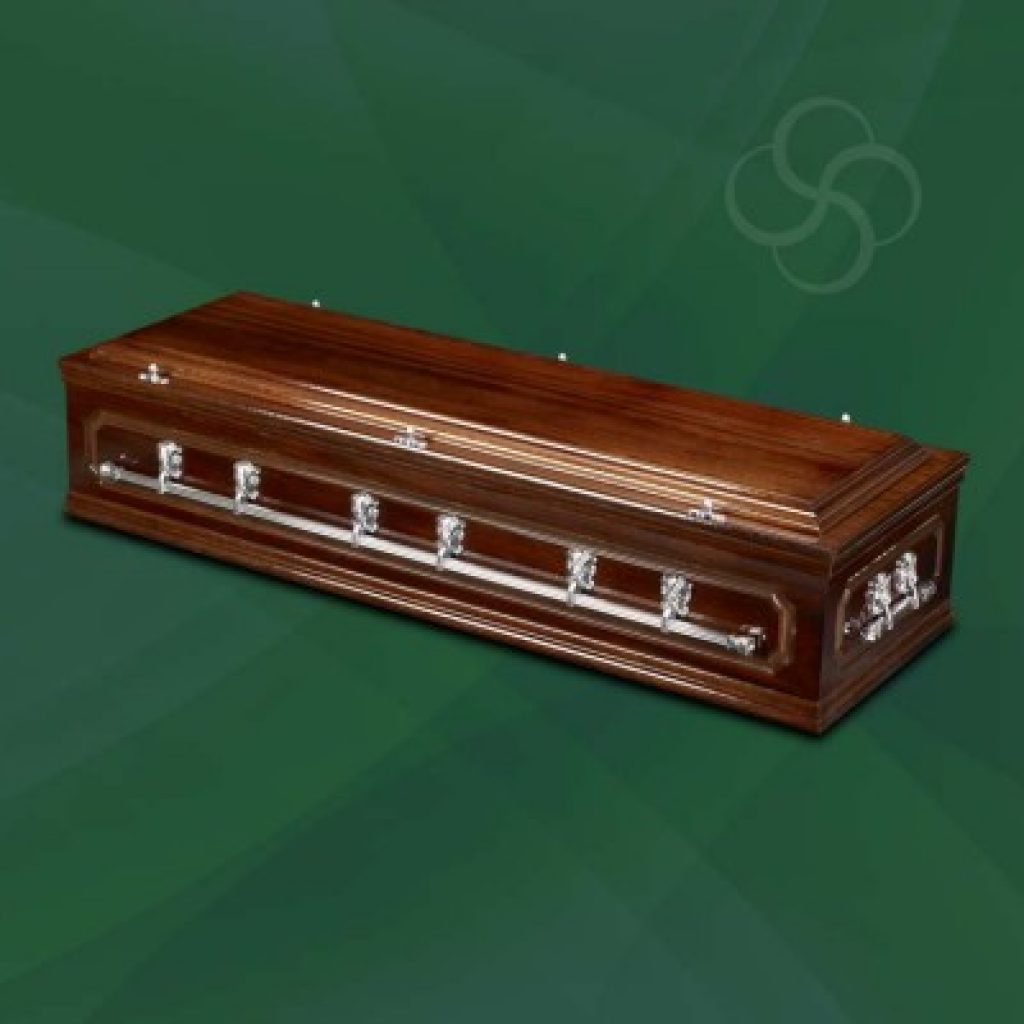 Balmoral dark mahogany casket