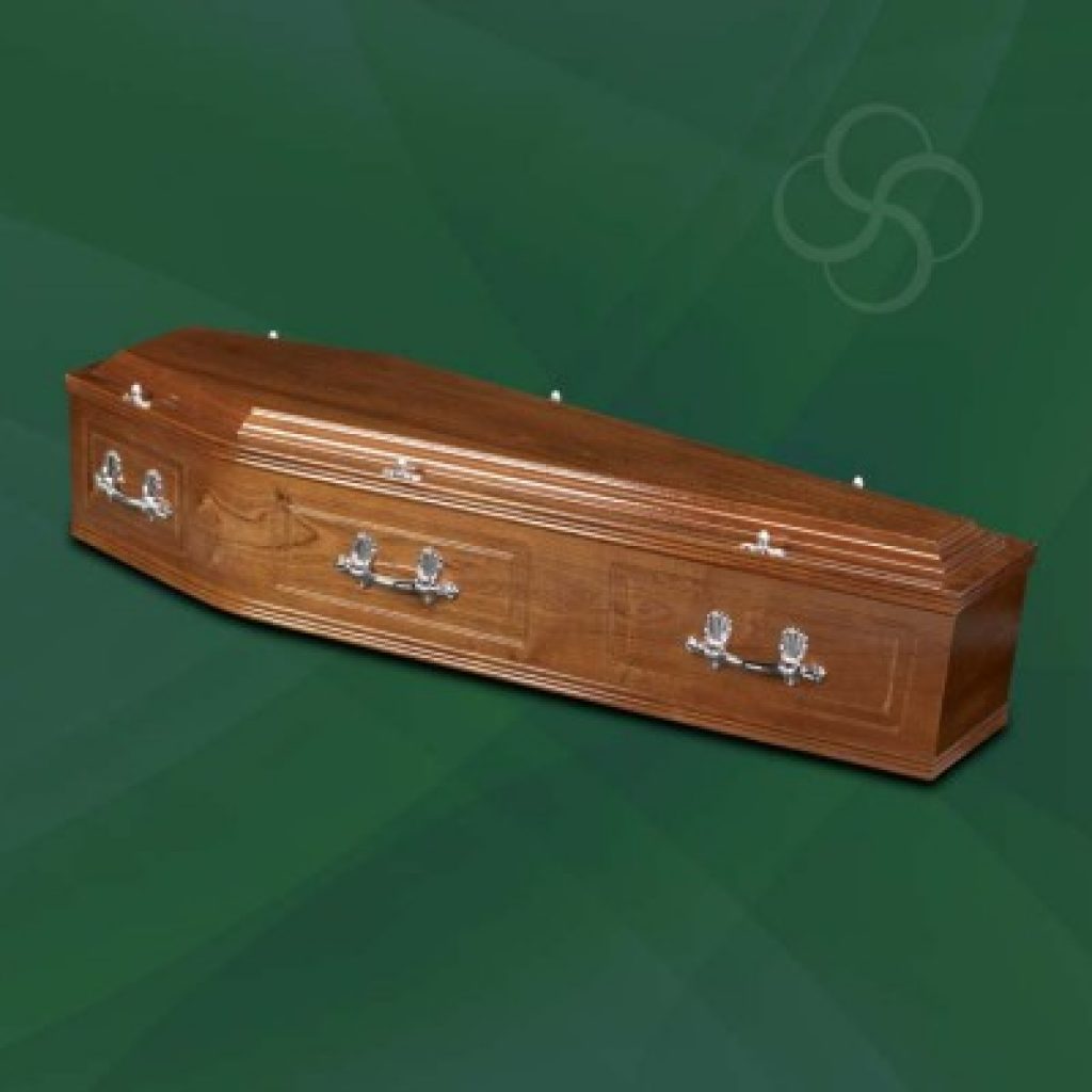 Canterbury mahogany coffin