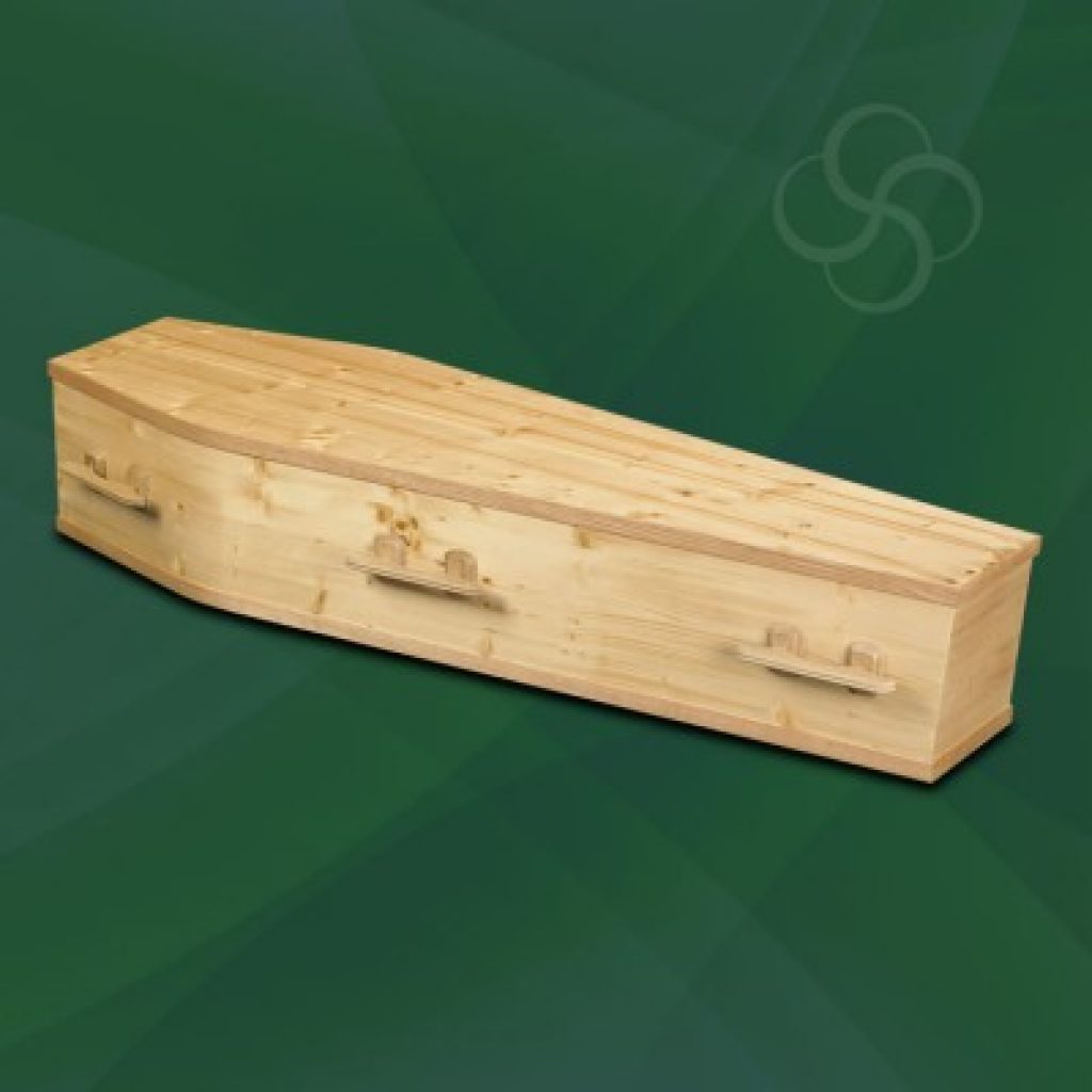 Forester environmentally friendly pine coffin