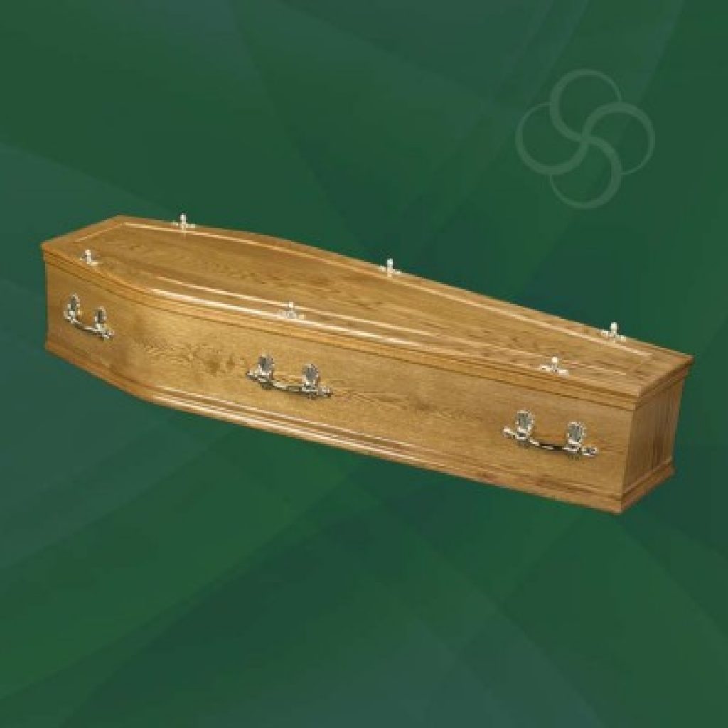 Hardwick medium oak coffin