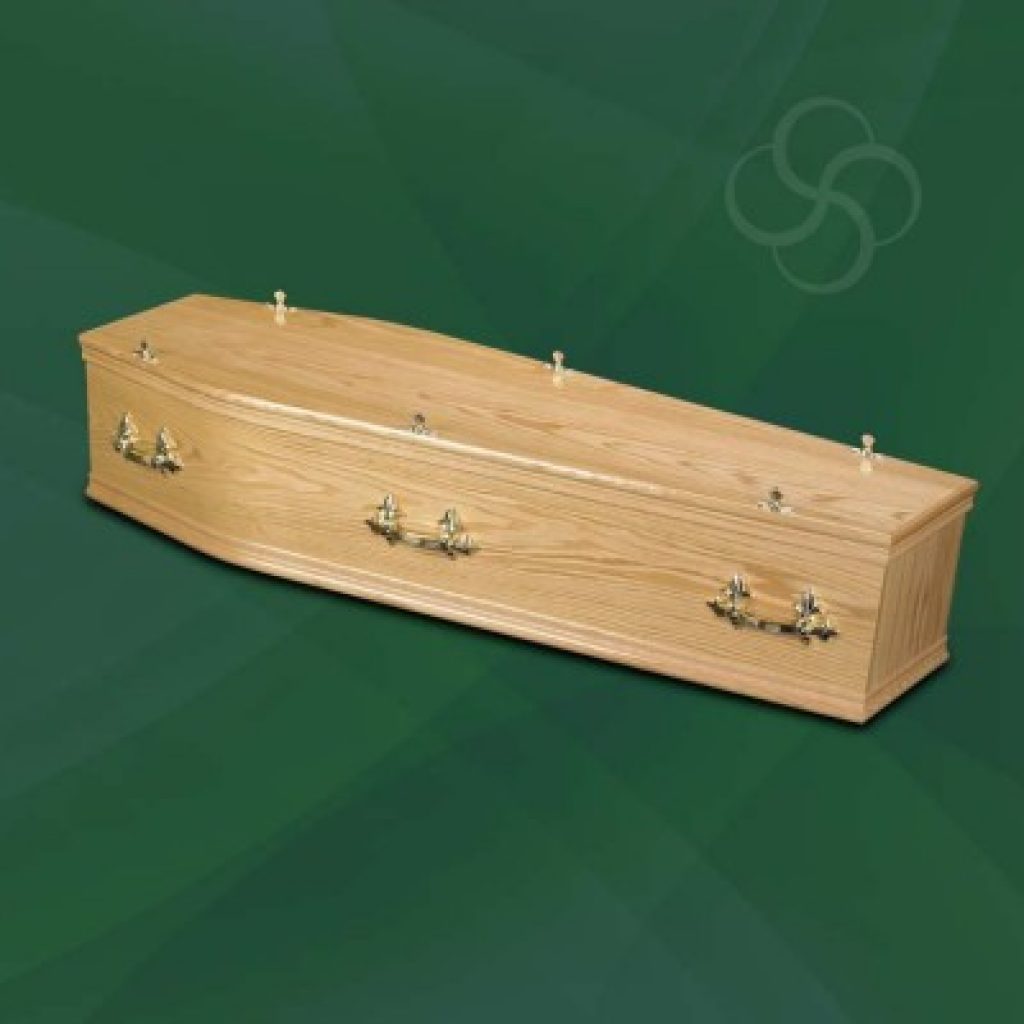 Kensington light oak coffin