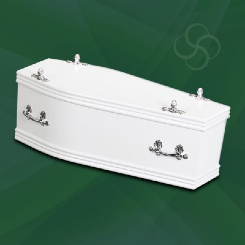 Lilliput white children's coffin