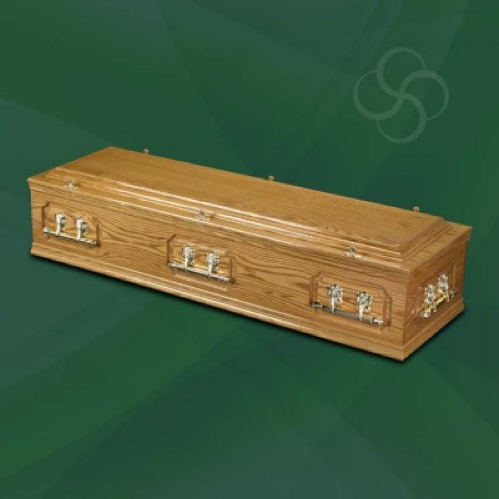 Regency medium oak casket