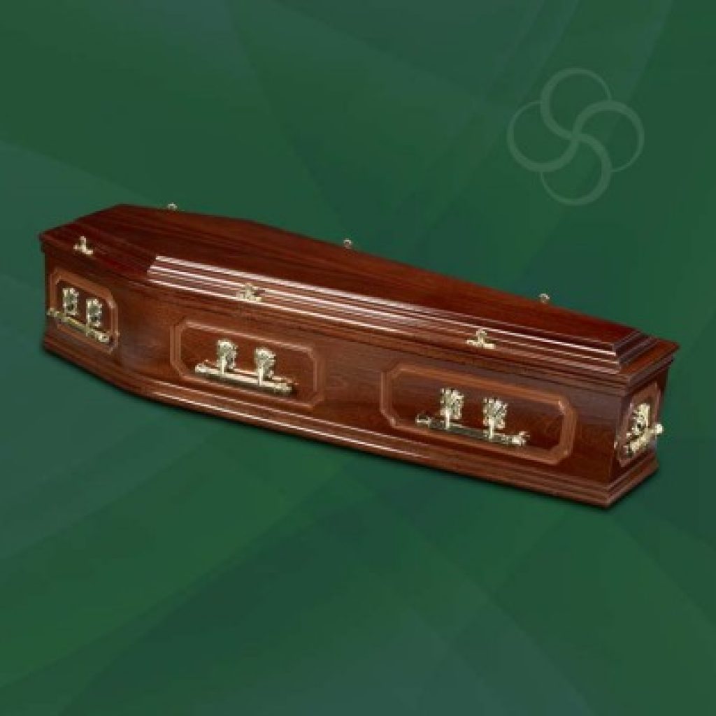 Richmond dark mahogany coffin
