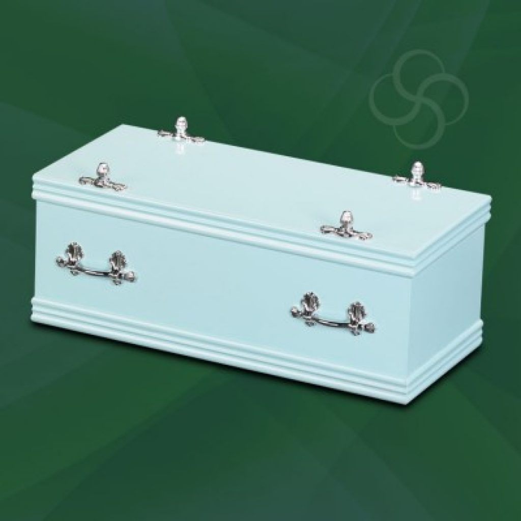 Sweet Dreams light blue children's casket