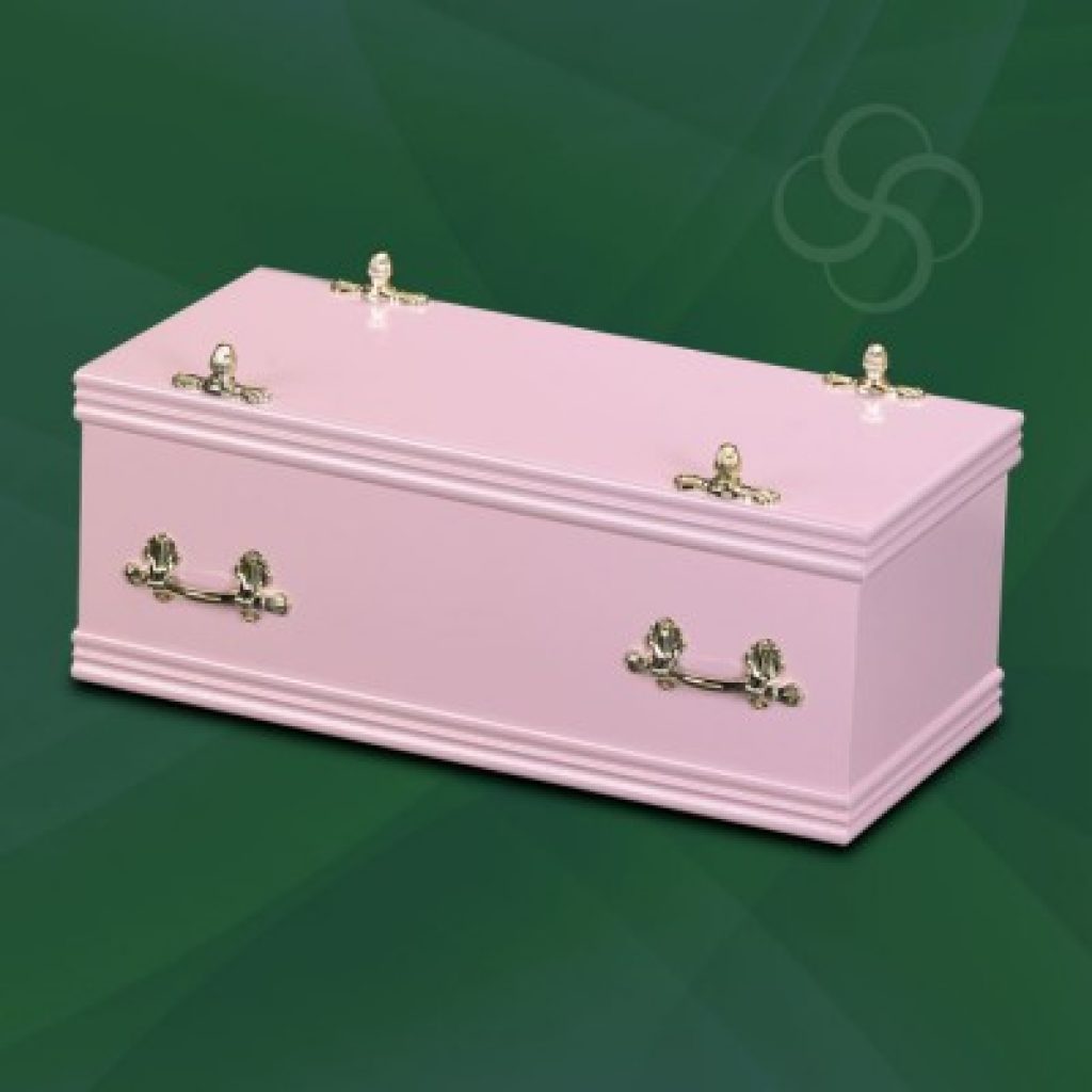 Sweet Dreams light pink children's casket