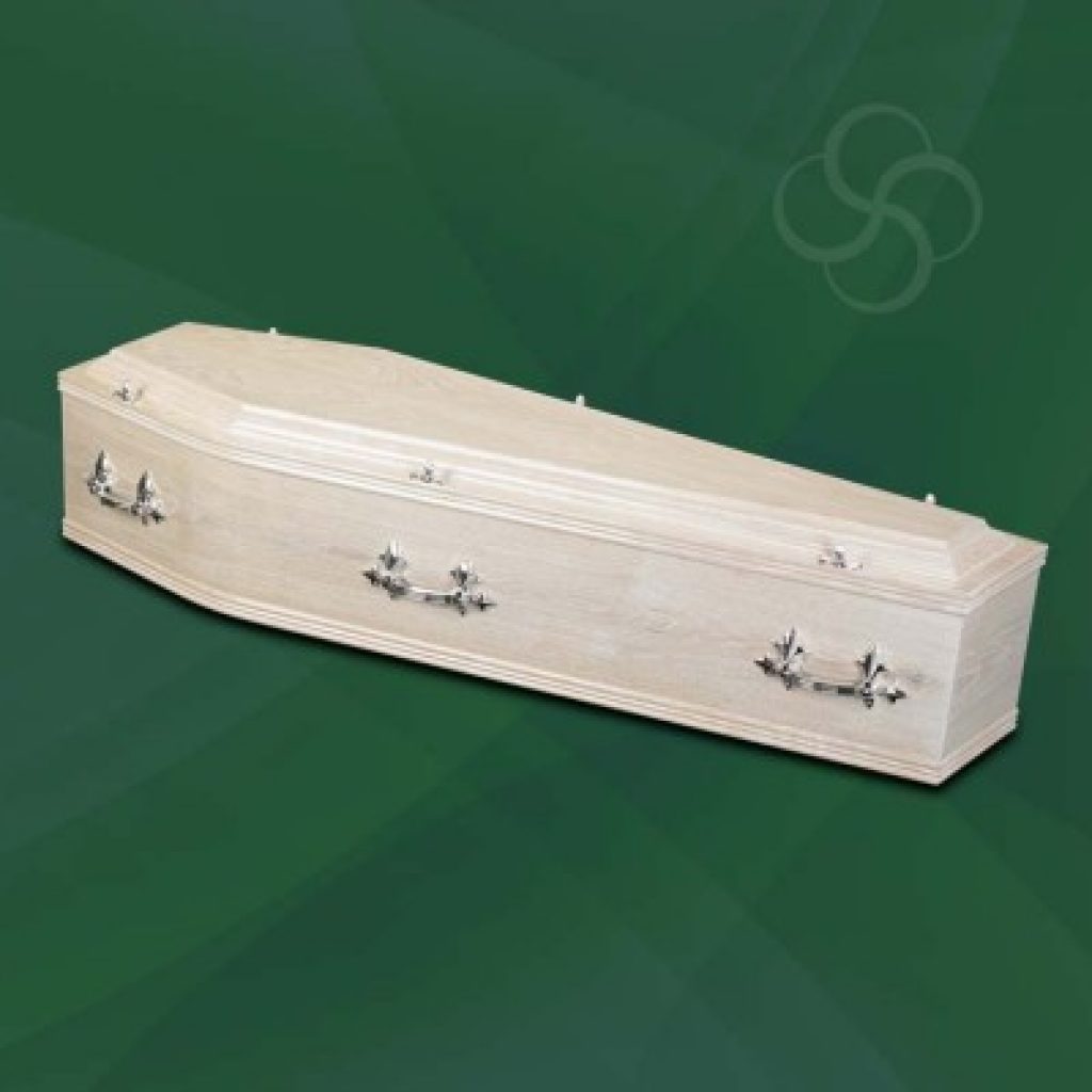 Windermere limed oak coffin
