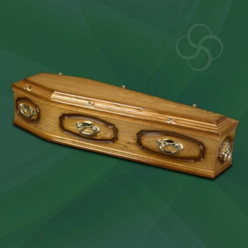 Windsor medium dark oak coffin