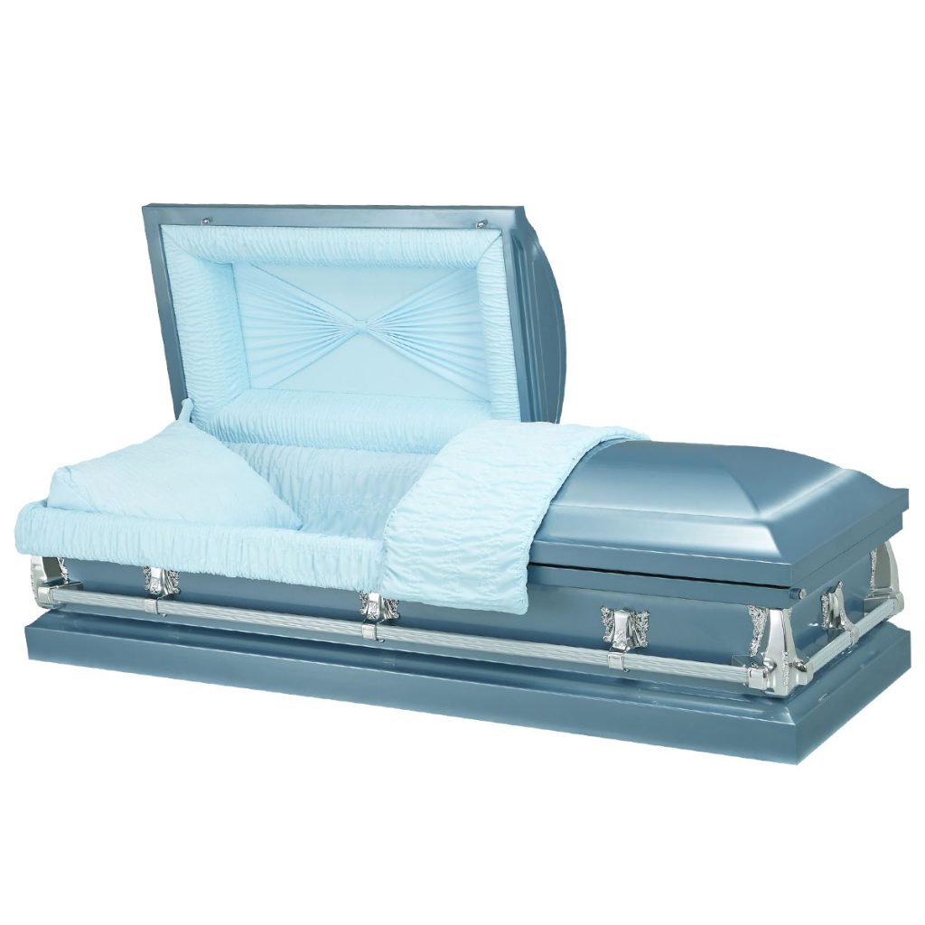 Neptune Blue Casket — Bay Tree Funerals