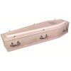 The Radcliffe Limed oak effect raised lid coffn.