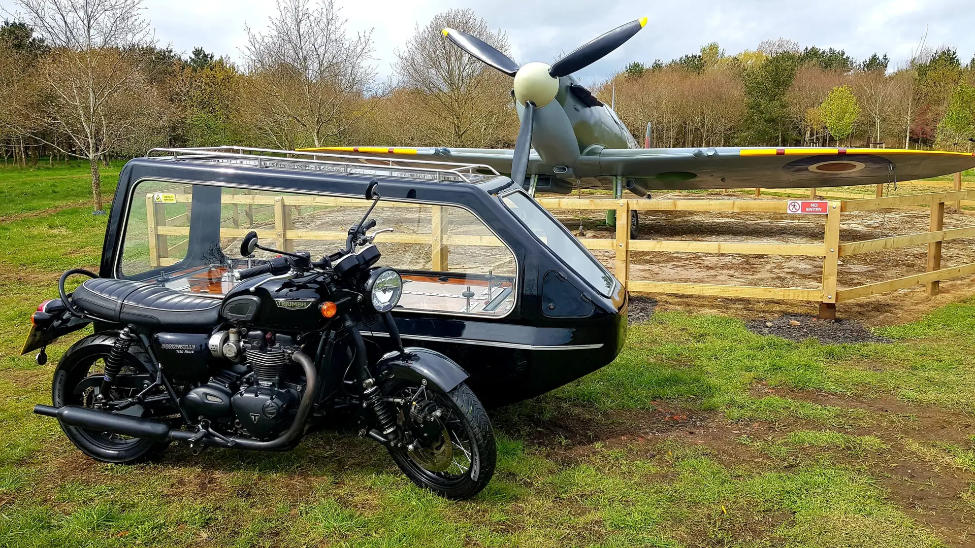 Motorcycle funeral escort