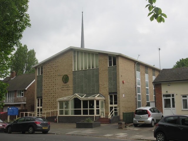 Knighton Evangelical Free Church church exterior - funeral arrangements by Bay Tree Funerals